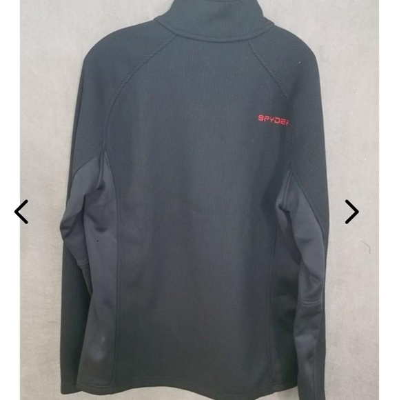 NWT SPYDER Men’s Waffle Knit Half-zip Pullover Made In USA SZ L - Picture 2 of 5